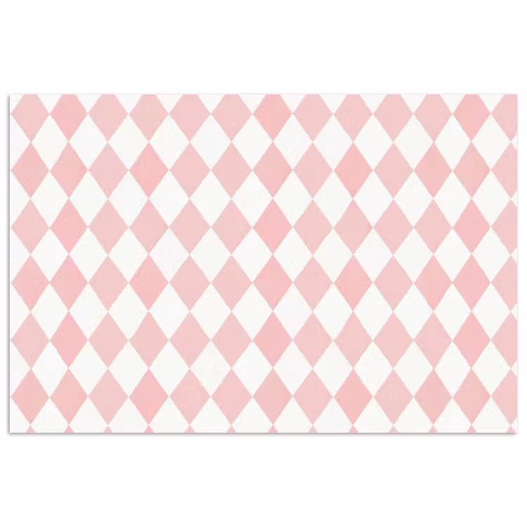 Poster - Lichtroze - Ruiten - Geometrisch - Patroon — 1