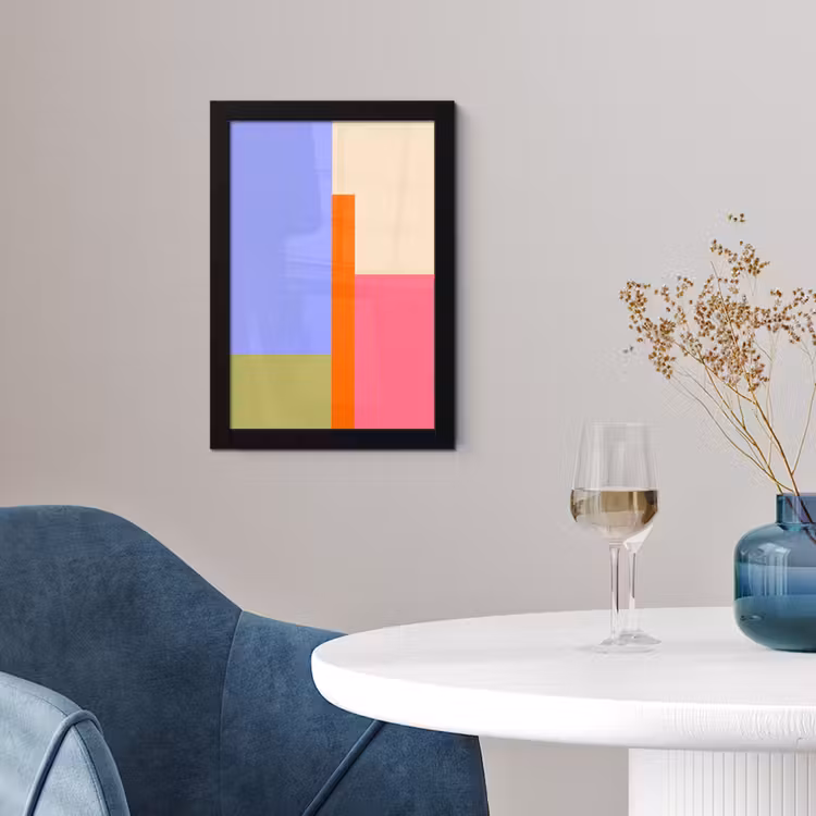 Poster met lijst - Abstract - Geometrie - Kunst - Modern - Kleurrijk — 2