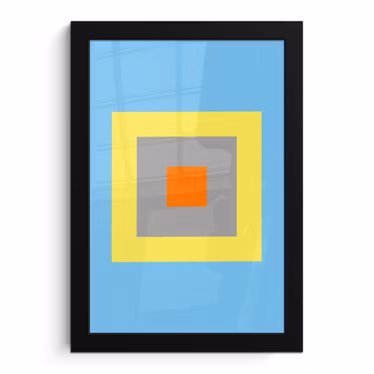Poster met lijst - Abstract - Geometrisch - Kleurrijk - Modern - Vormen — 1