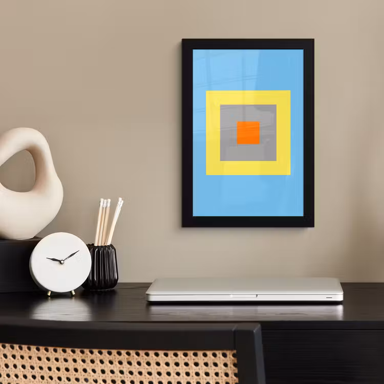 Poster met lijst - Abstract - Geometrisch - Kleurrijk - Modern - Vormen — 3