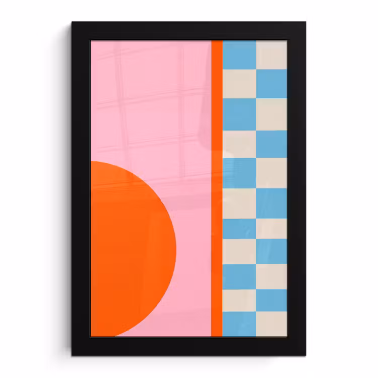 Poster met lijst - Abstract - Vormen - Geometrisch - Modern - Kleurrijk — 1