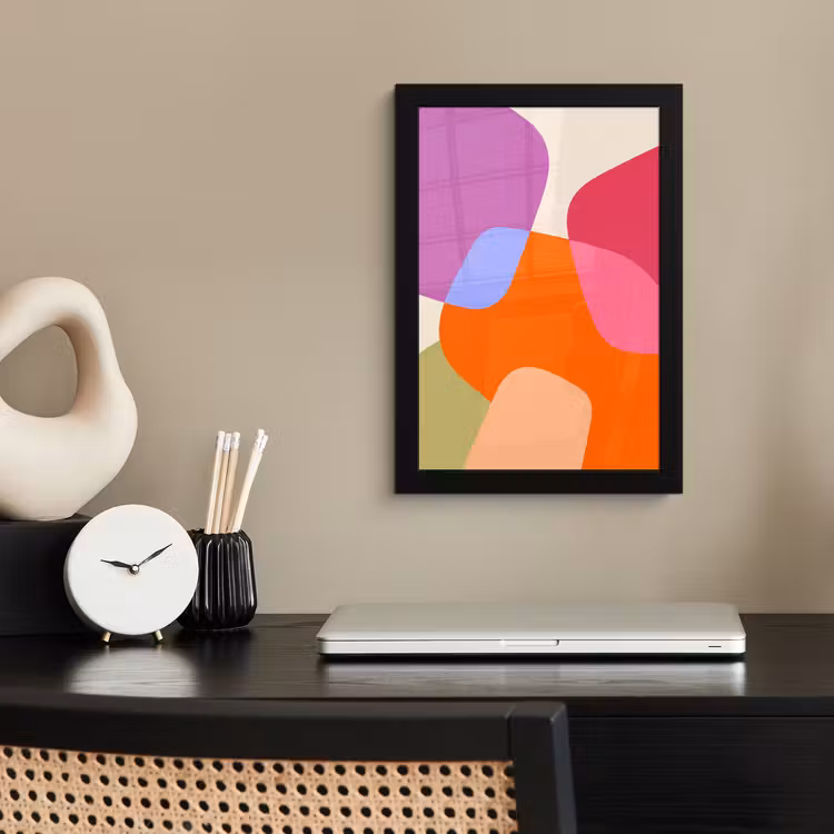 Poster met lijst - Abstract - Vormen - Modern - Kleurrijk — 3
