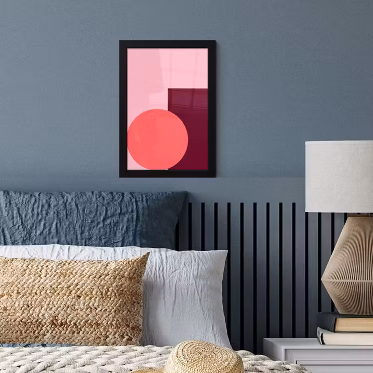Poster met lijst - Abstract - Vormen - Roze - Modern - Design — 4