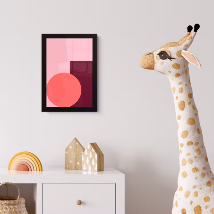 Poster met lijst - Abstract - Vormen - Roze - Modern - Design — 5
