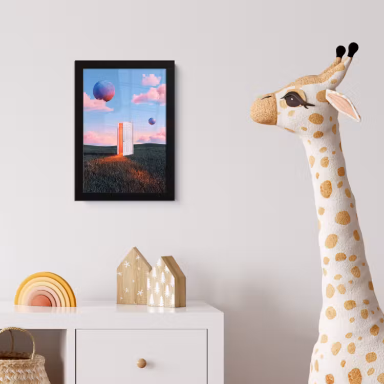 Poster met lijst - Deur - Fantasie - Ruimte — 5