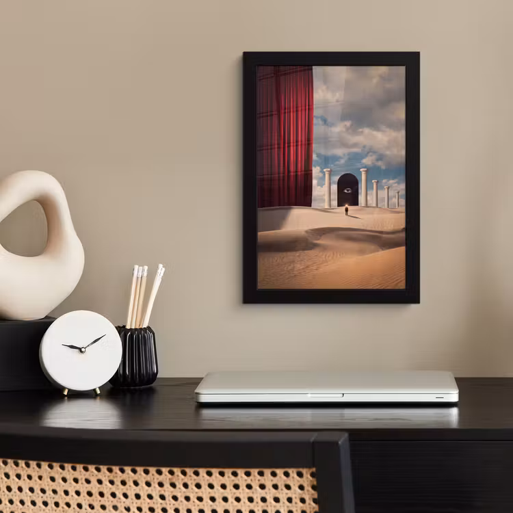 Poster met lijst - Droom - Woestijn - Oog — 3