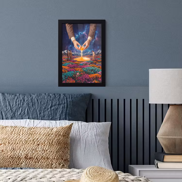Poster met lijst - Handen - Ei - Surrealisme — 4