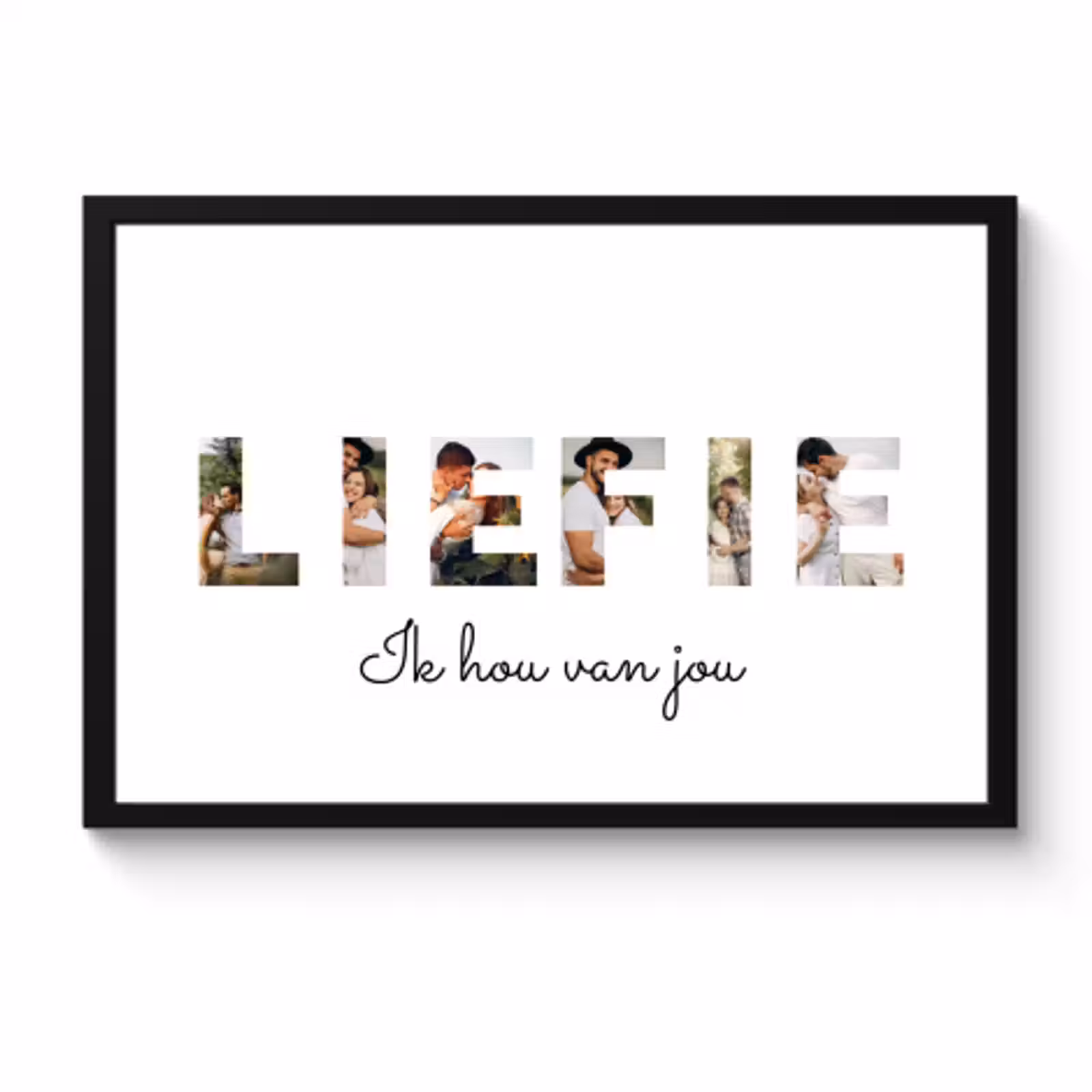 Poster met lijst - Liefie — 1
