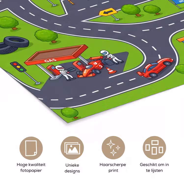 Poster - Circuit - Auto - Cartoon — 5