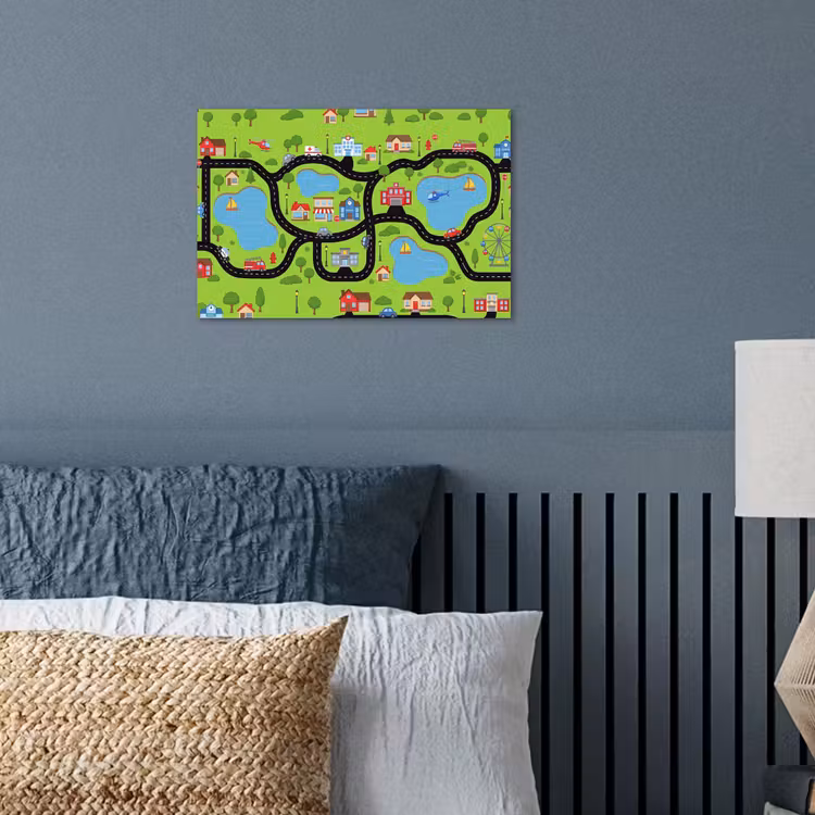 Poster - Dorp - Wegen - Cartoon — 3