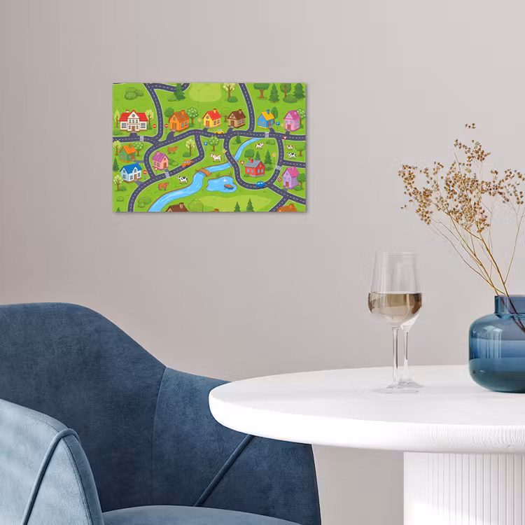 Poster - Dorp - Wegen - Huizen — 4