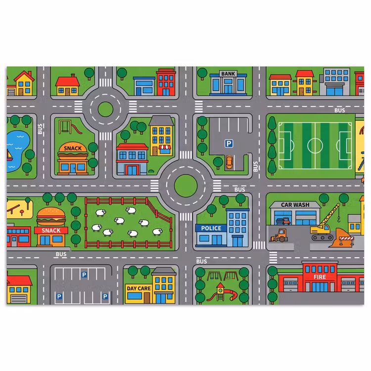 Poster - Gebouwen - Straten - Kinderlijk — 1