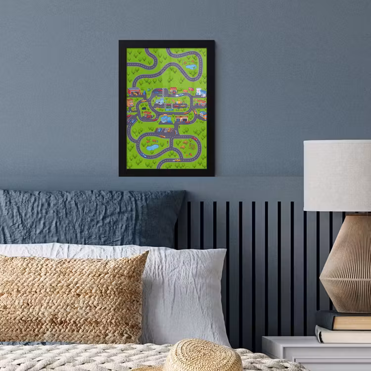 Poster met lijst - Circuit - Auto - Cartoon — 4