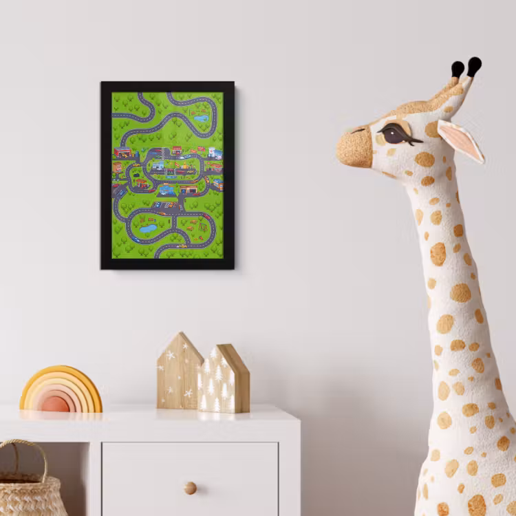 Poster met lijst - Circuit - Auto - Cartoon — 5