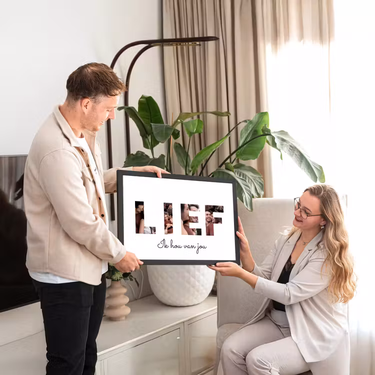 Poster met lijst - Lief — 2