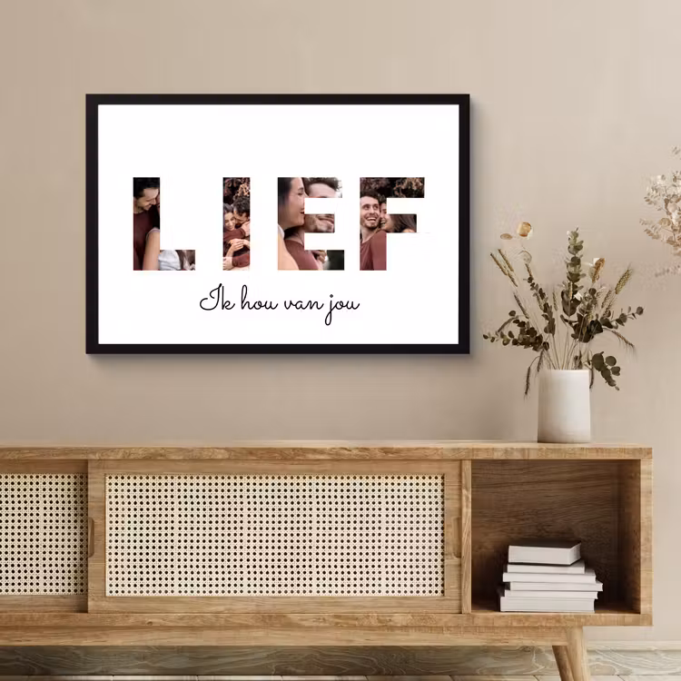 Poster met lijst - Lief — 4