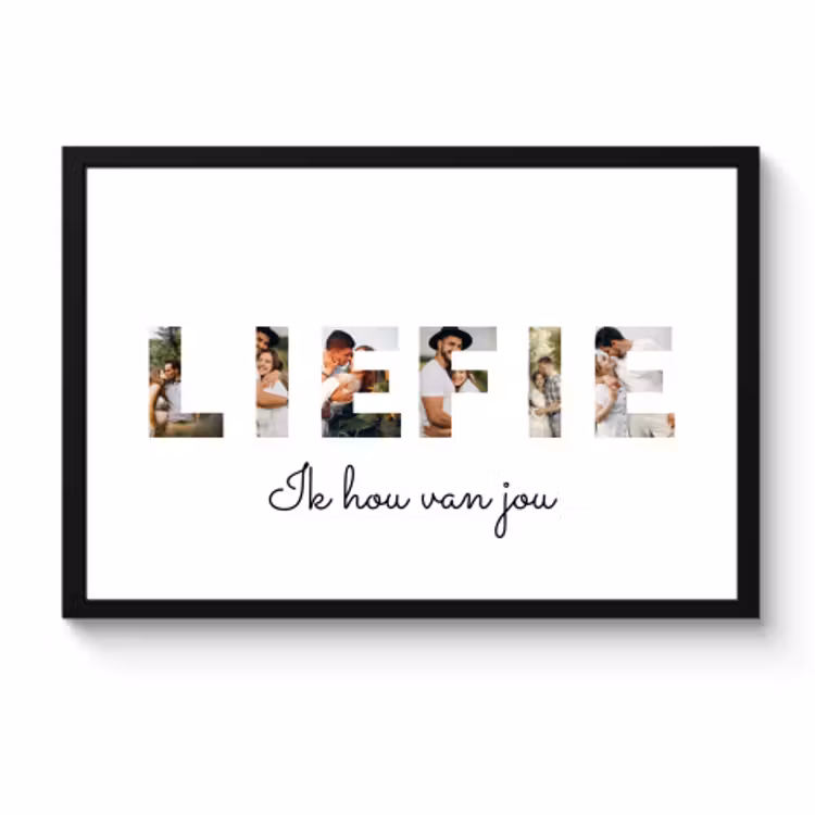 Poster met lijst - Liefie — 1