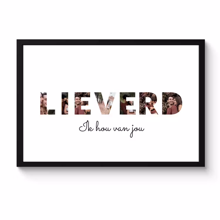 Poster met lijst - Lieverd — 1