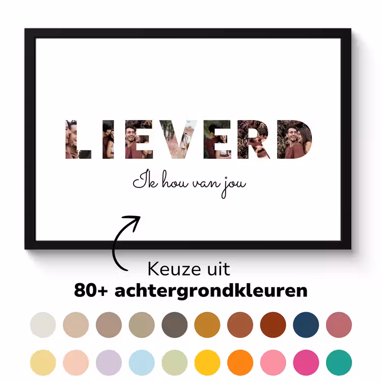 Poster met lijst - Lieverd — 5