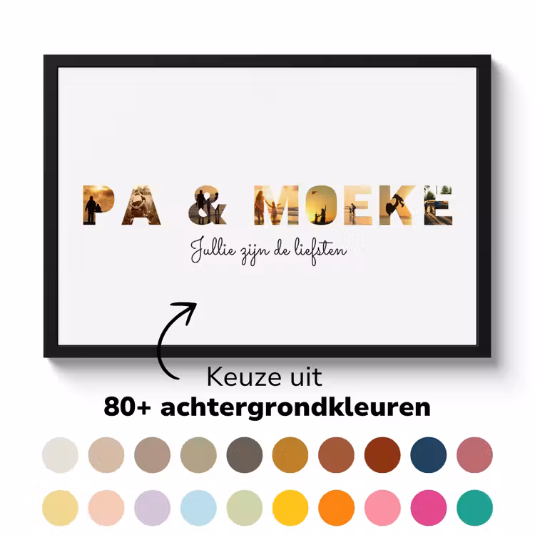 Poster met lijst - Pa & Moeke — 6