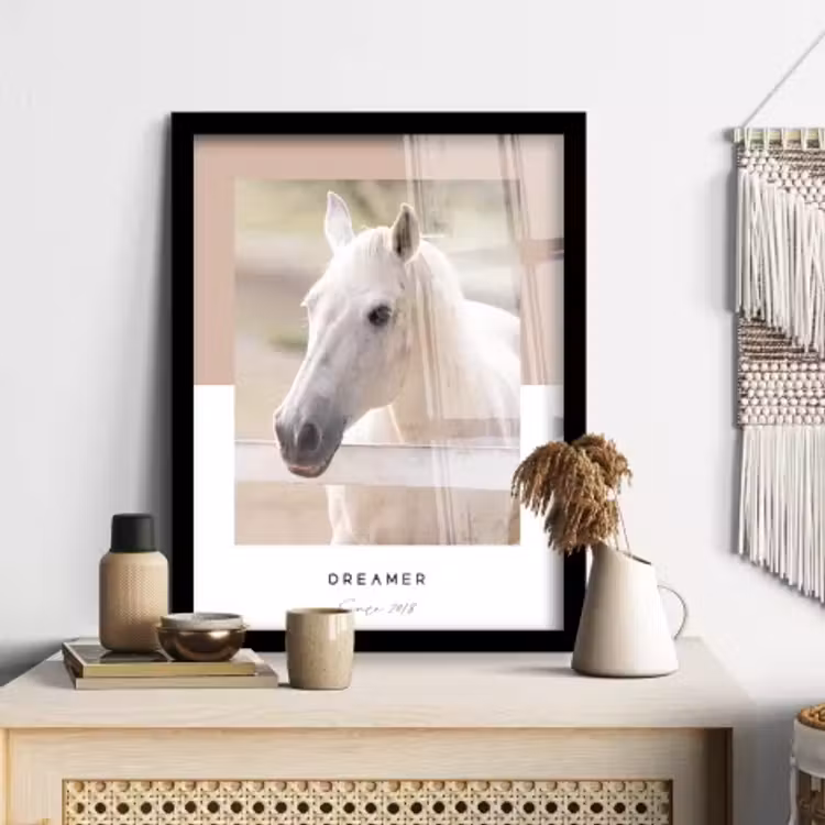 Poster met lijst paarden — 3