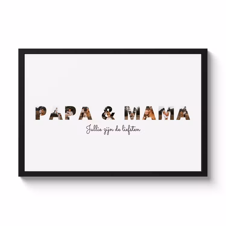 Poster met lijst - Papa & Mama — 1