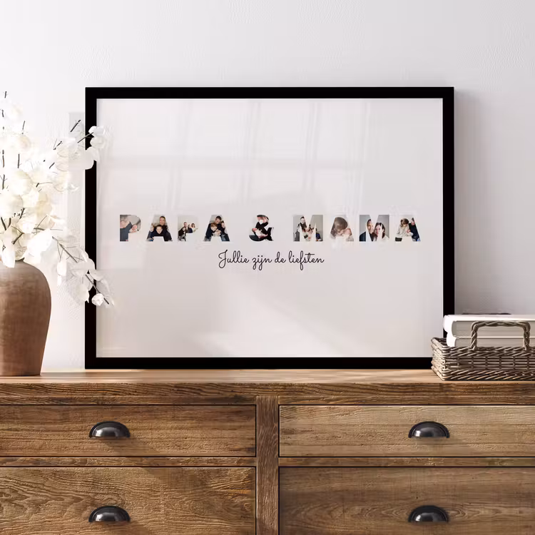 Poster met lijst - Papa & Mama — 3