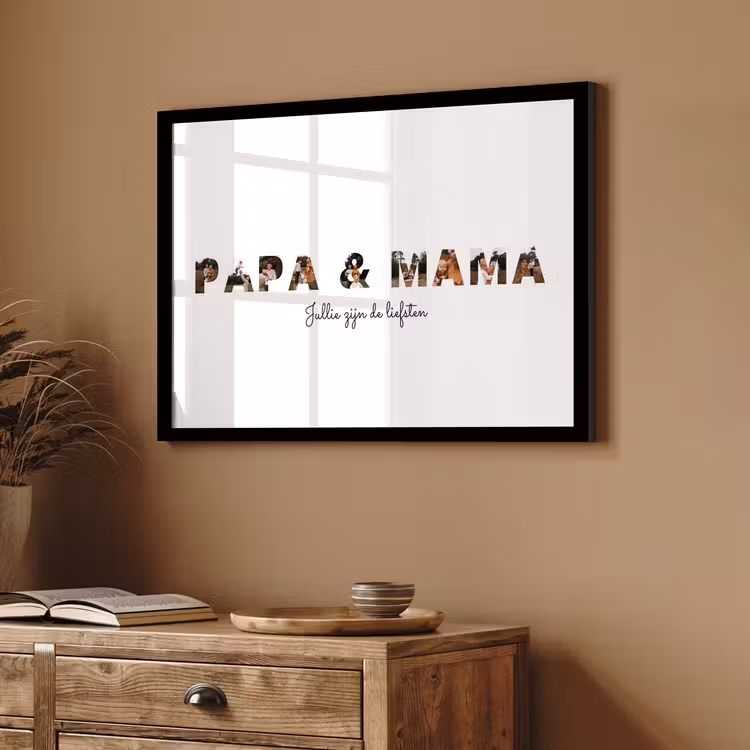 Poster met lijst - Papa & Mama — 4