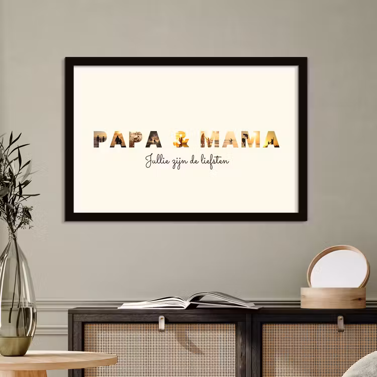 Poster met lijst - Papa & Mama — 5