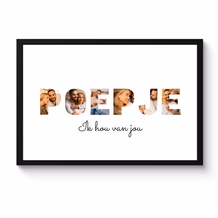 Poster met lijst - Poepje — 1