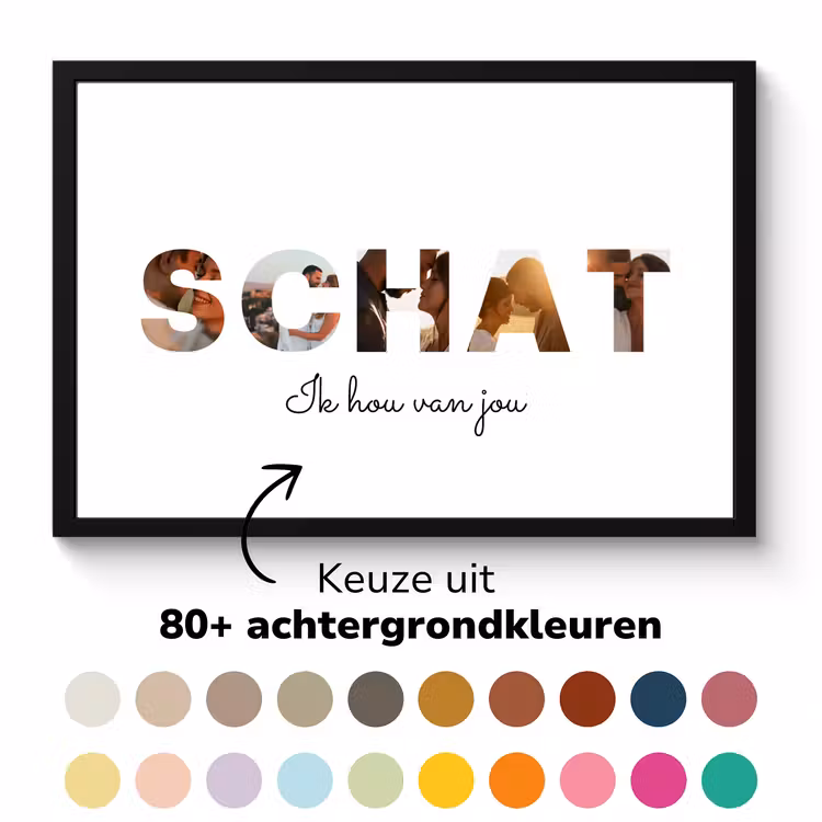 Poster met lijst - Schat — 2