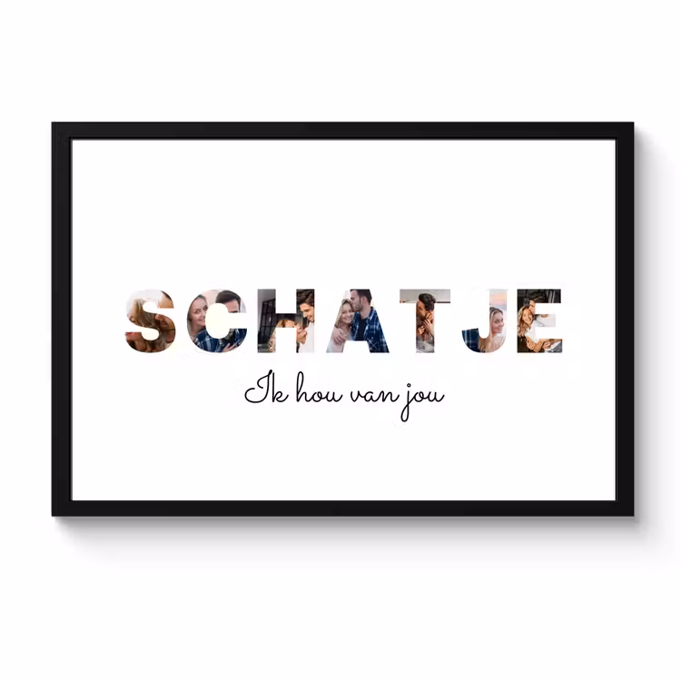 Poster met lijst - Schatje — 1