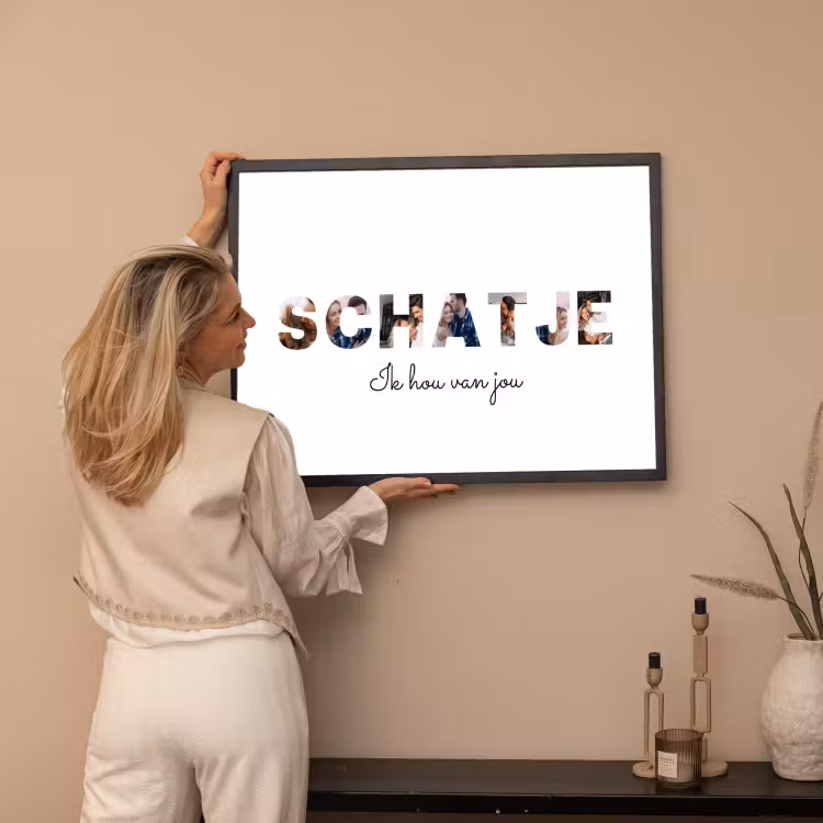 Poster met lijst - Schatje — 3