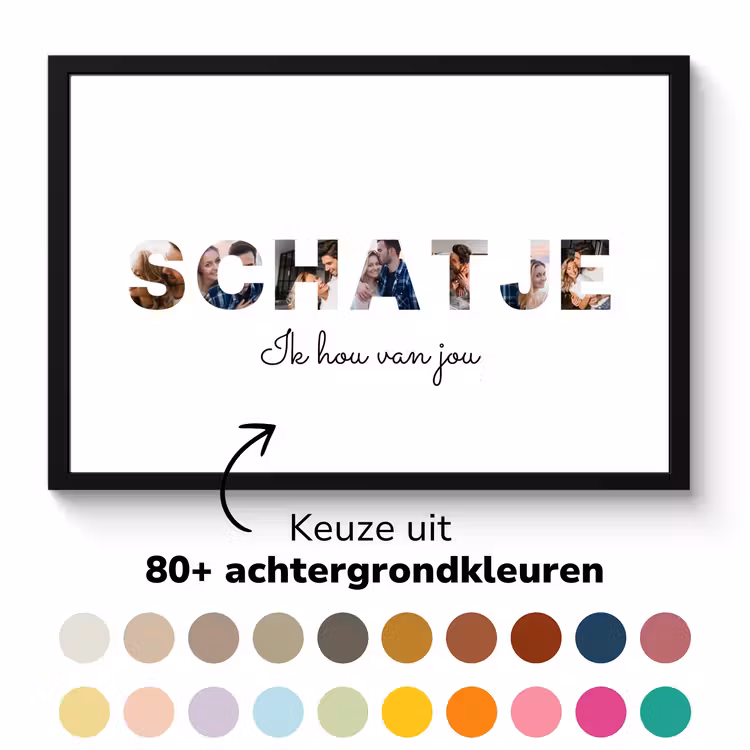 Poster met lijst - Schatje — 5