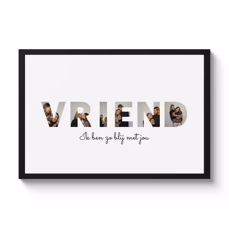 Poster met lijst – Vriend — 1
