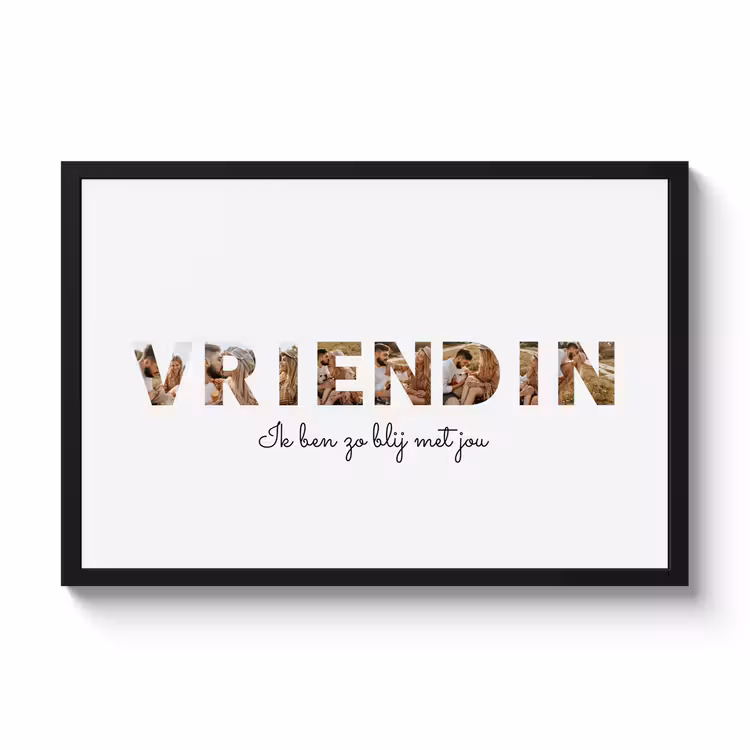 Poster met lijst – Vriendin — 1