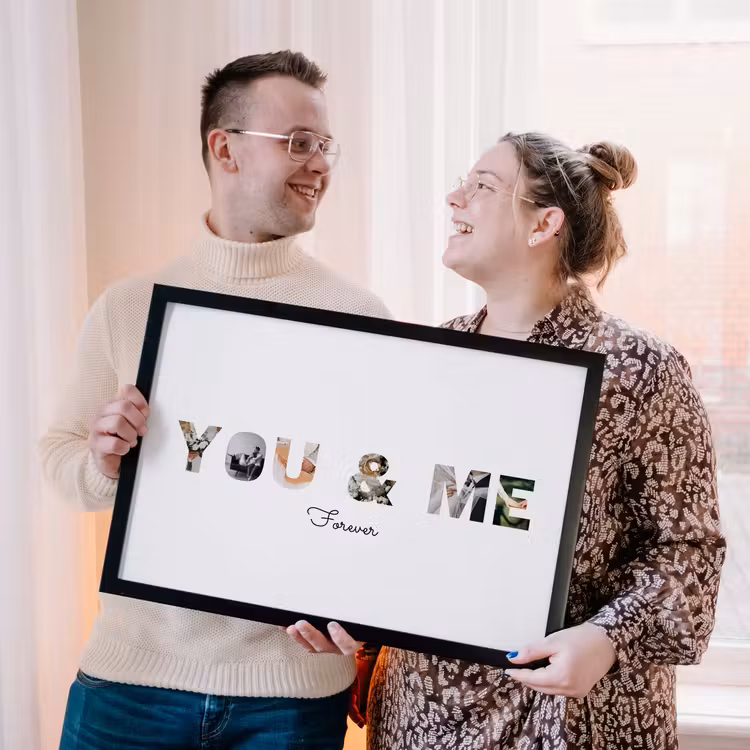 Poster met lijst – You & Me — 2