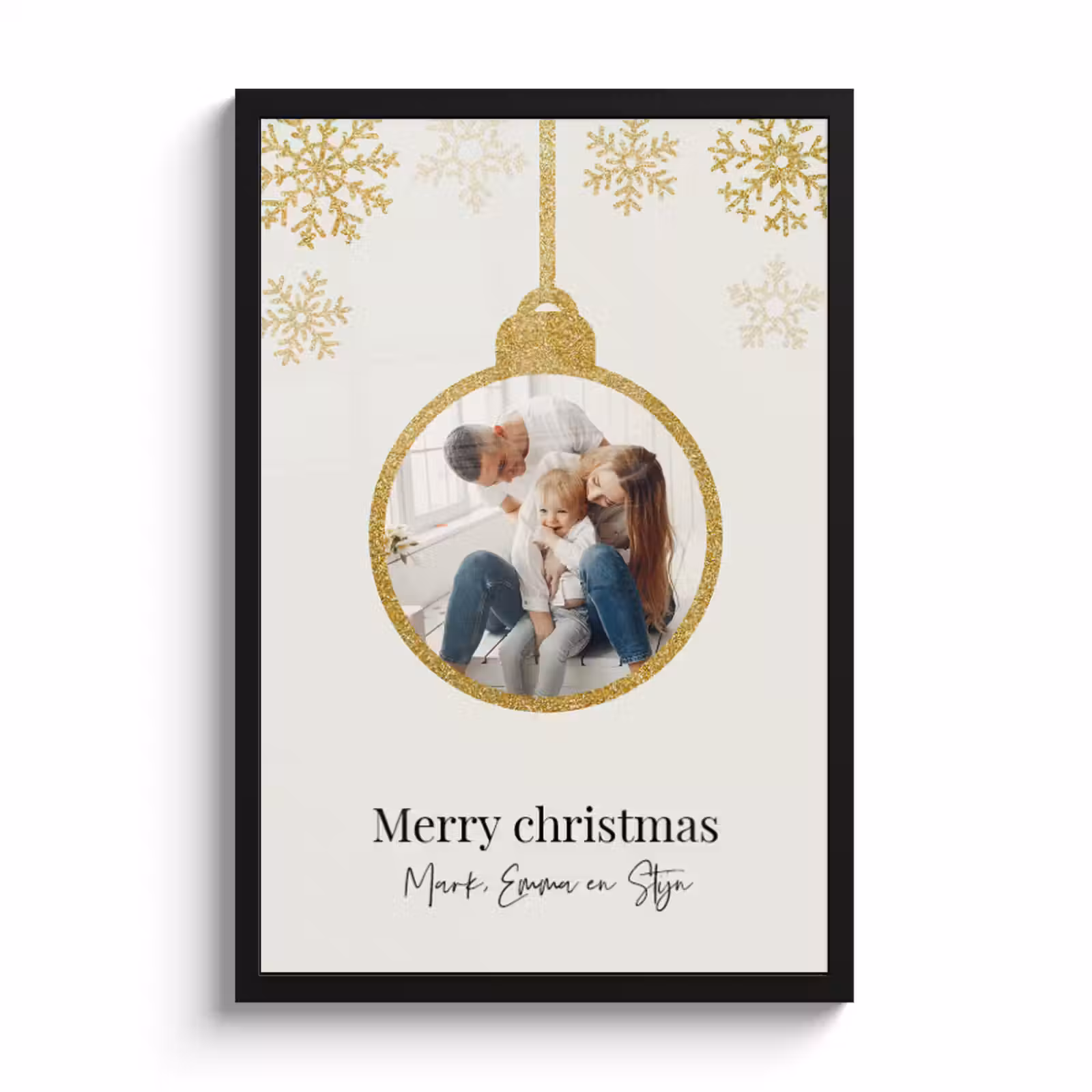 Poster met lijst – Kerstbal — 1