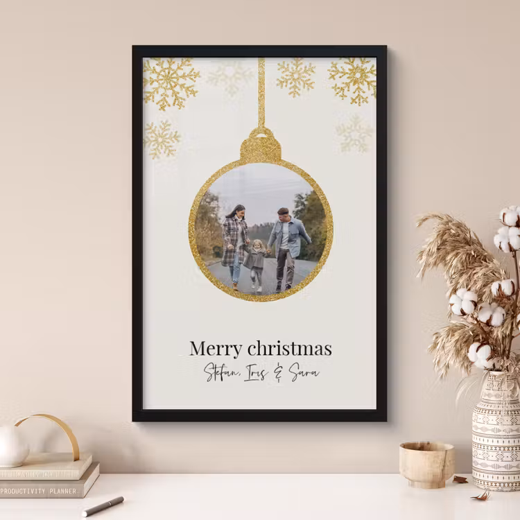 Poster met lijst – Kerstbal — 4