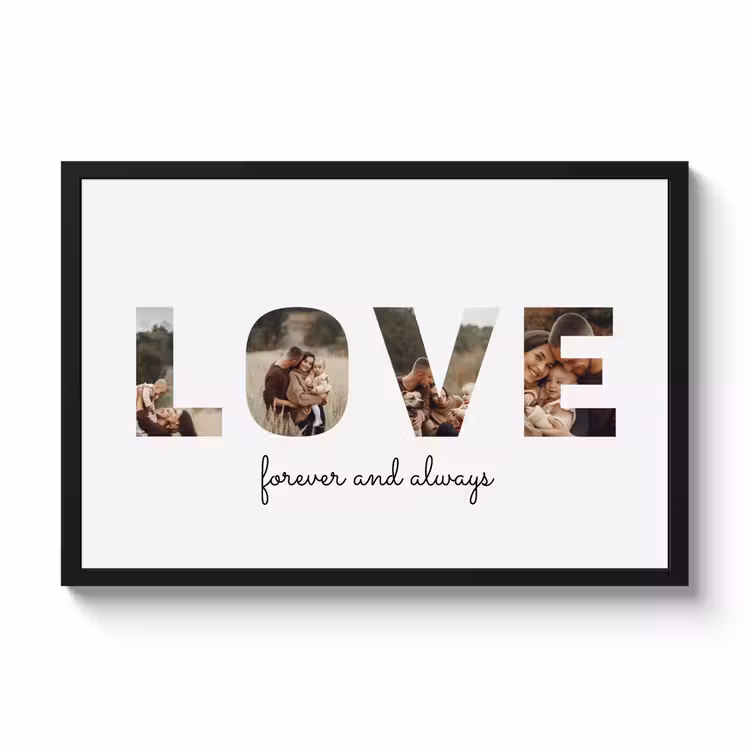 Poster met lijst - Love — 1