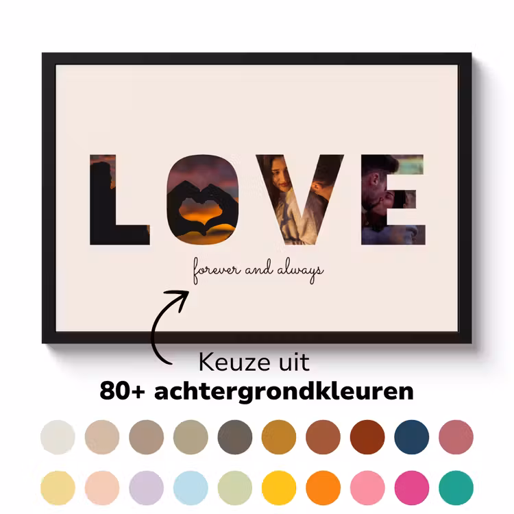 Poster met lijst - Love — 6
