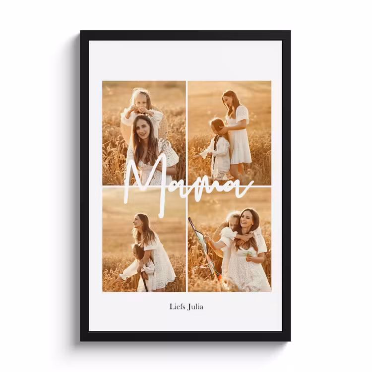 Poster met lijst - Mama collage — 1