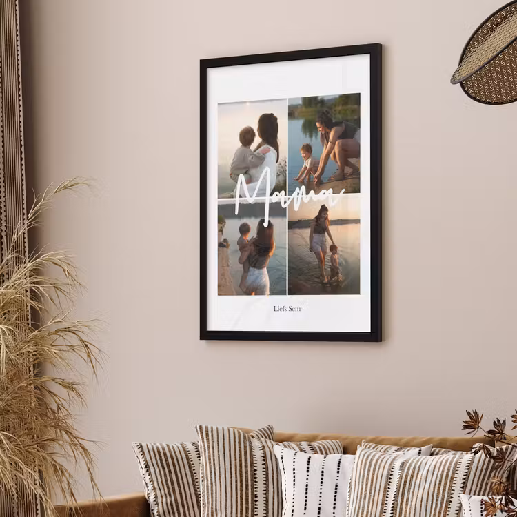 Poster met lijst - Mama collage — 3