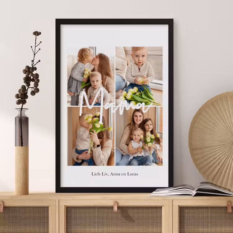 Poster met lijst - Mama collage — 4