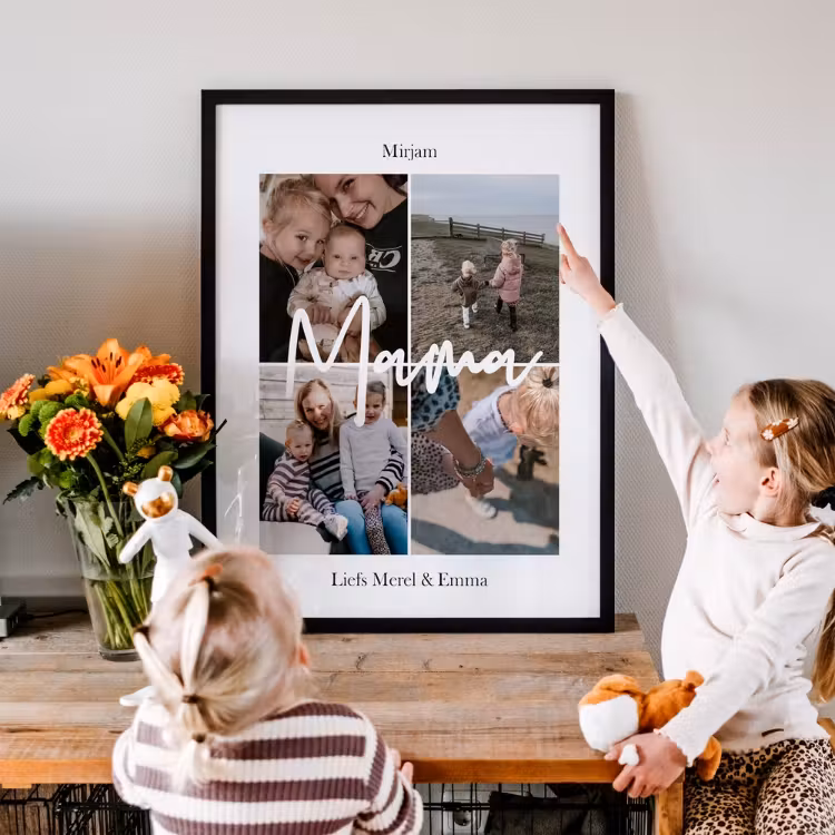 Poster met lijst - Mama collage — 5