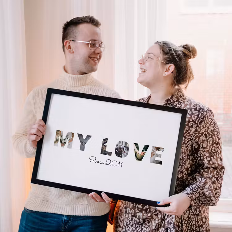 Poster met lijst - My Love — 2