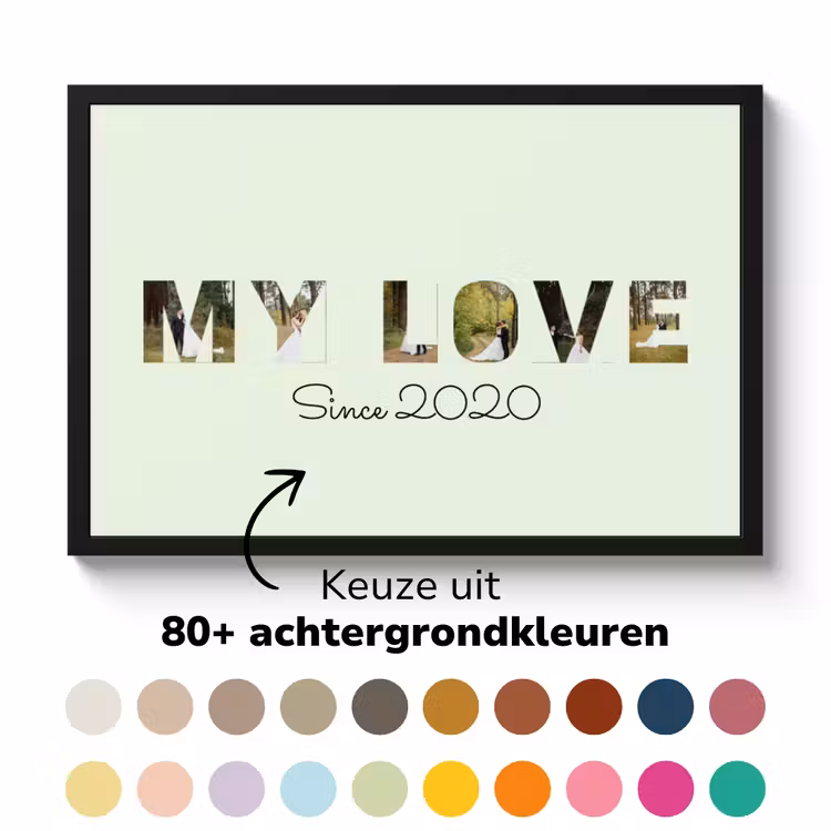 Poster met lijst - My Love — 5