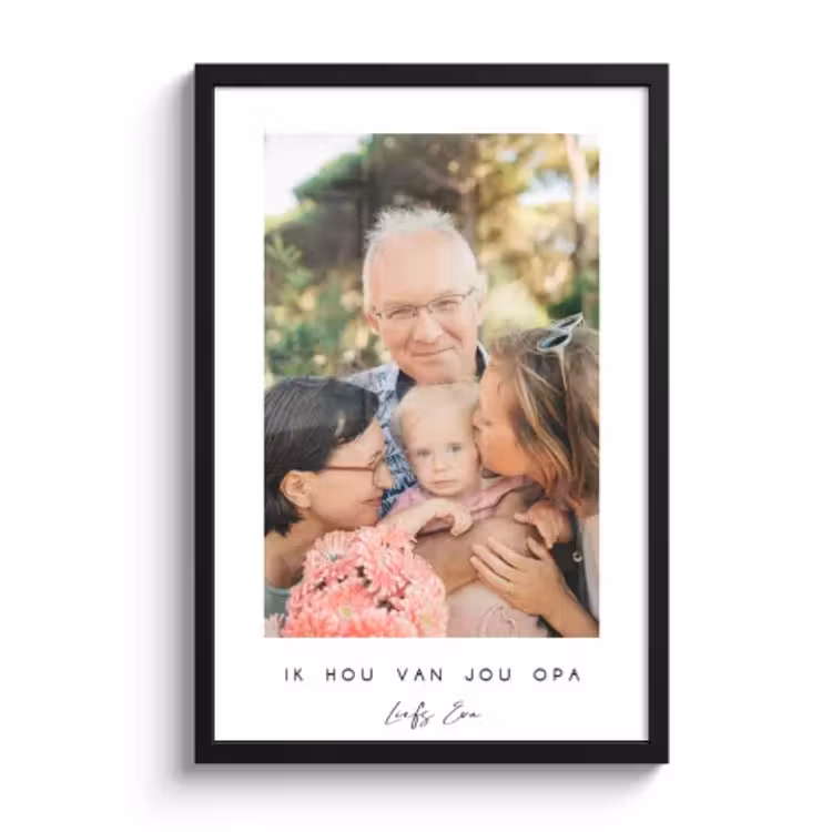 Poster met lijst opa en oma — 1