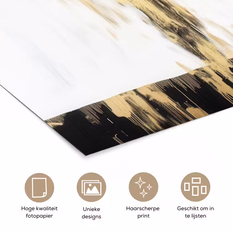 Poster - Panter - Zwart - Abstract - Goud — 5