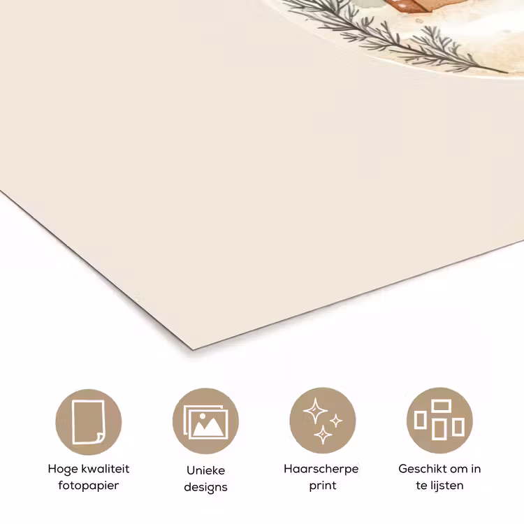 Poster - Quote - Winter - Kerst - Beige - Kerstbal — 5